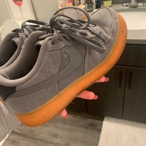 Grey Nike Air Force sneaker